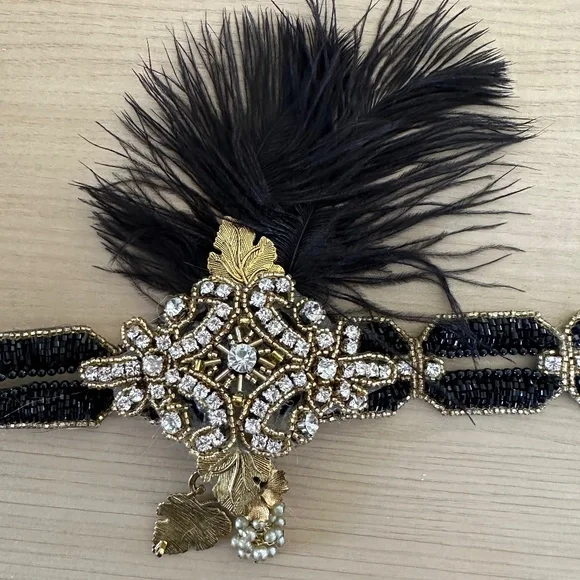 Accessories | Gorgeous Bead And Feather Flapper Gatsby 2s 